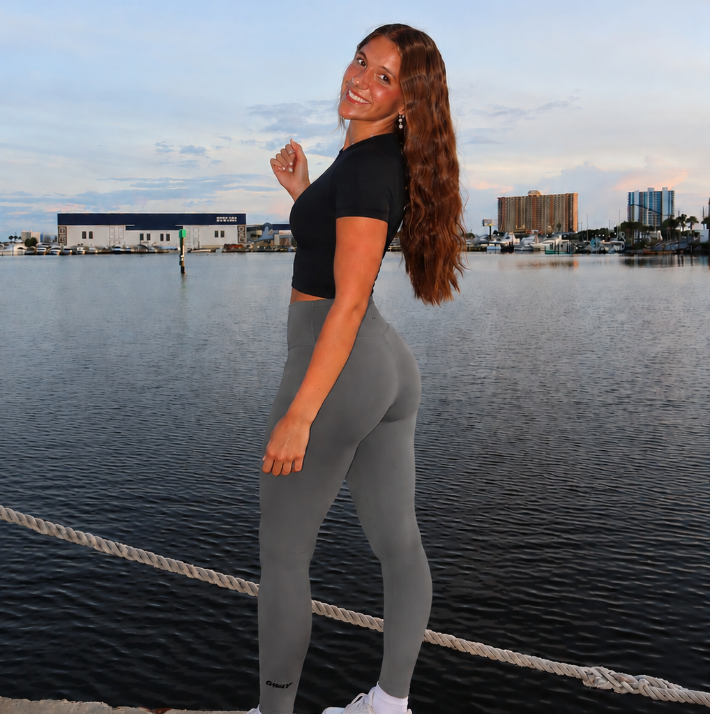 GWAY Women's High-Waisted Ankle Length Leggings