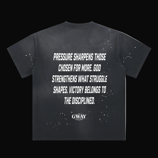 GWAY Hand-Frayed Sunfade Paint Splatter T-Shirt
