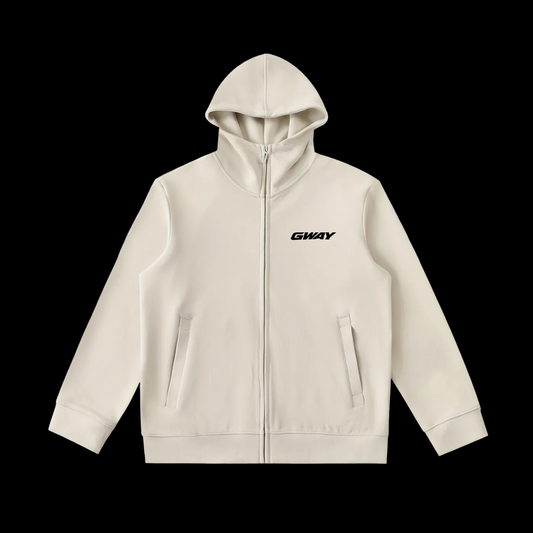 GWAY Heavyweight High Neck  Zip-Up Hoodie
