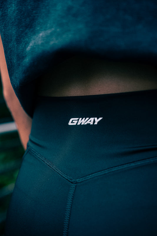 GWAY Women's High-Waisted Pocket Biker Shorts