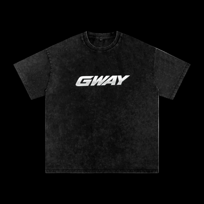 GWAY Snow Washed Oversized Cotton T-Shirt
