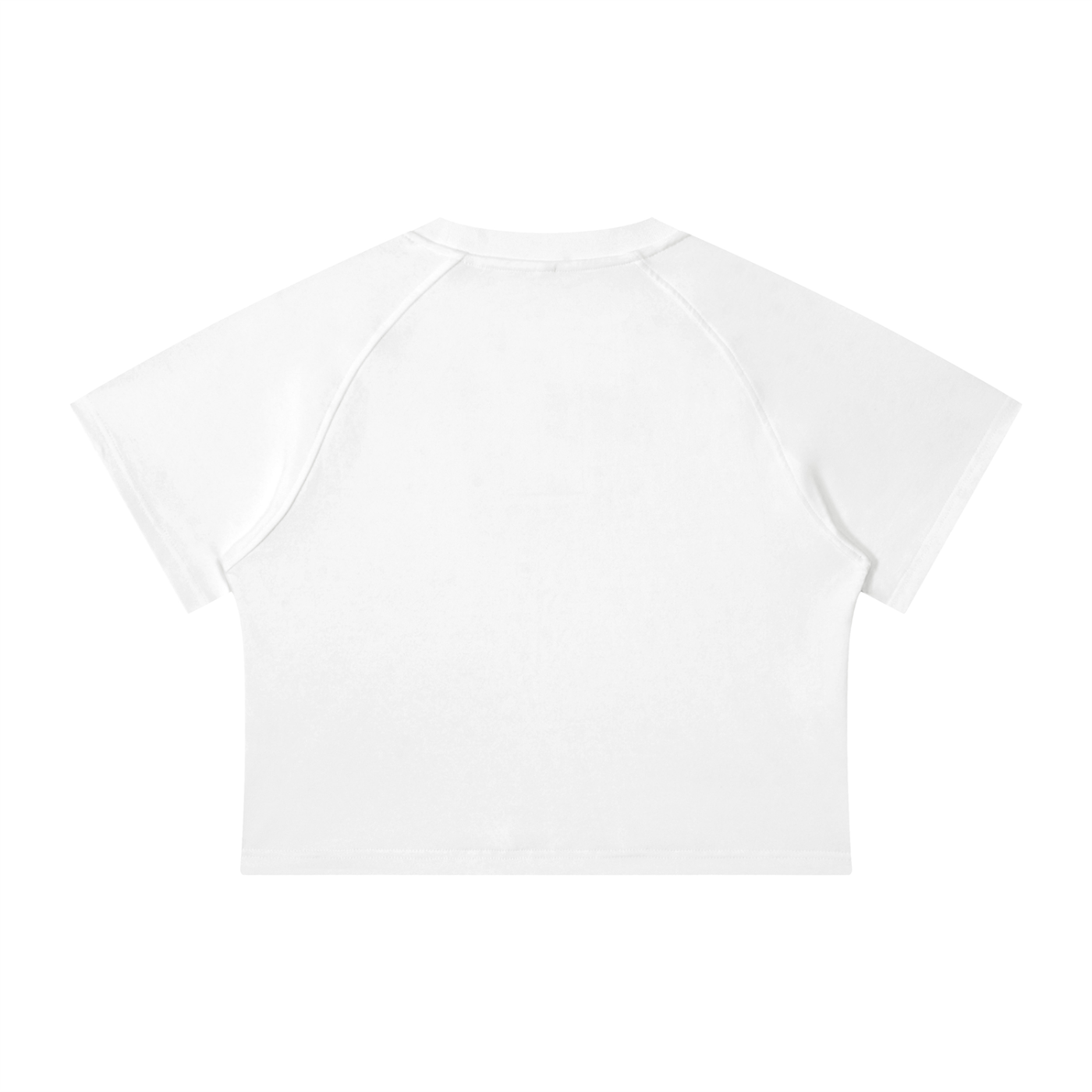 GWAY Women's Mineral Wash Raglan Crop T-Shirt