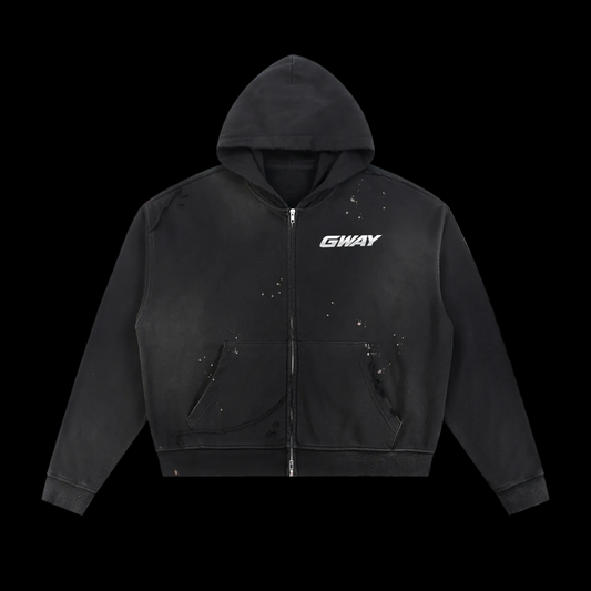 GWAY Sun Fade Fleece Zip Hoodie