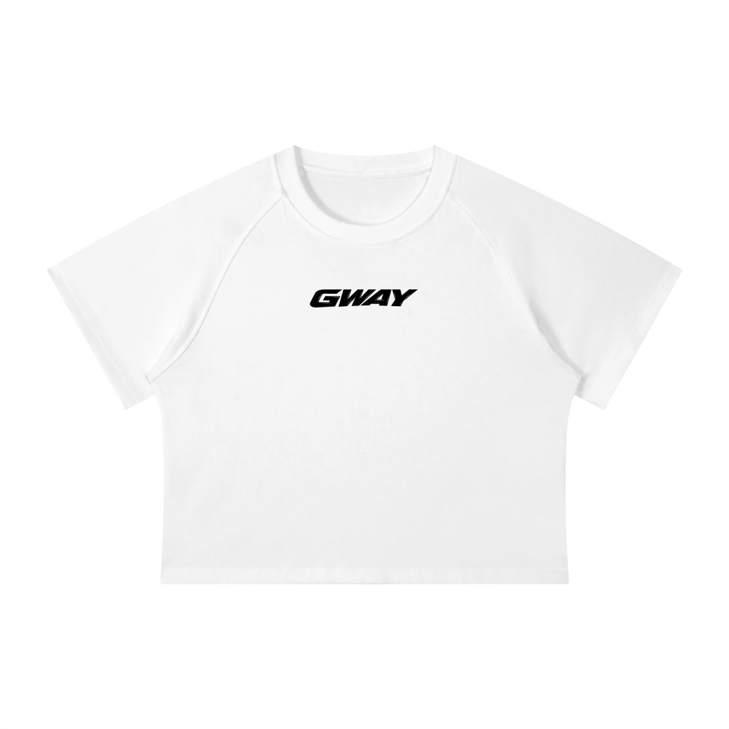 Women's Mineral Wash Raglan Crop T-Shirt