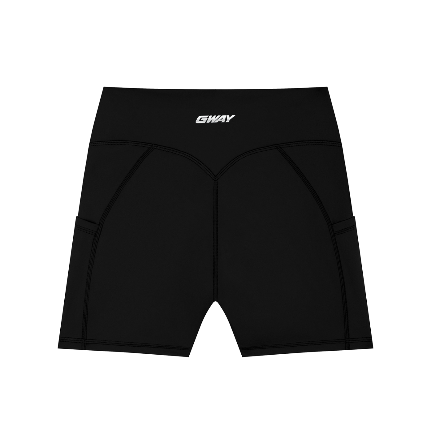 GWAY Women's High-Waisted Pocket Biker Shorts
