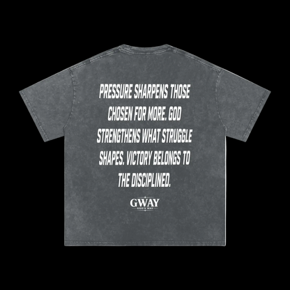 GWAY Snow Washed Oversized Cotton T-Shirt