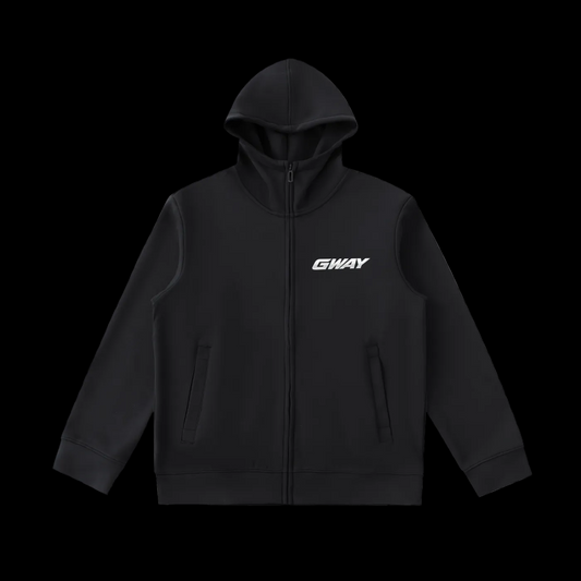 GWAY Heavyweight High Neck  Zip-Up Hoodie