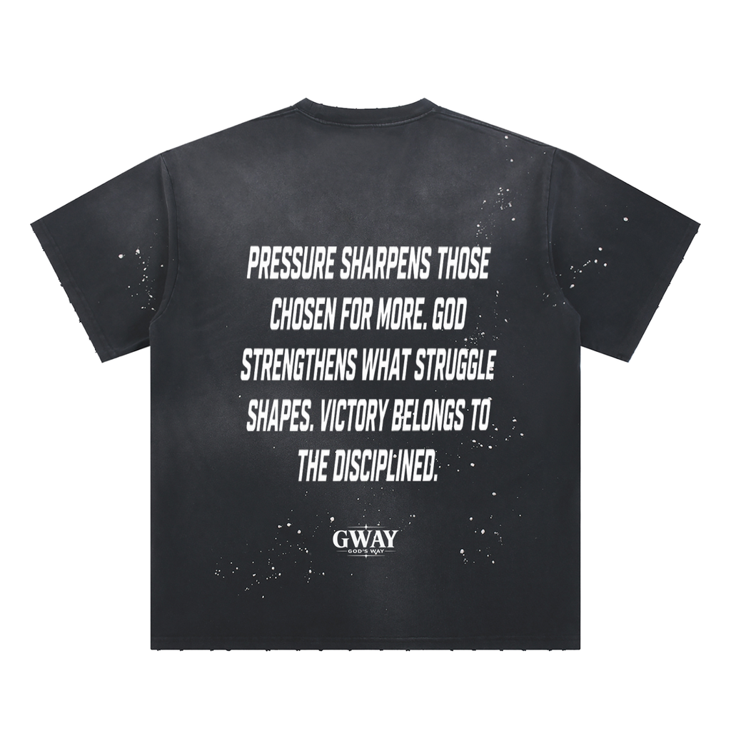 Hand-Frayed Sunfade Paint Splatter T-Shirt